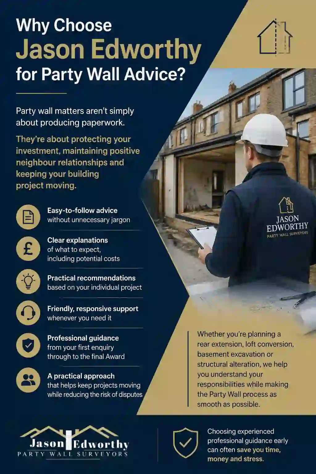 Why Choose Jason Edworthy for Party Wall Advice Redhill?